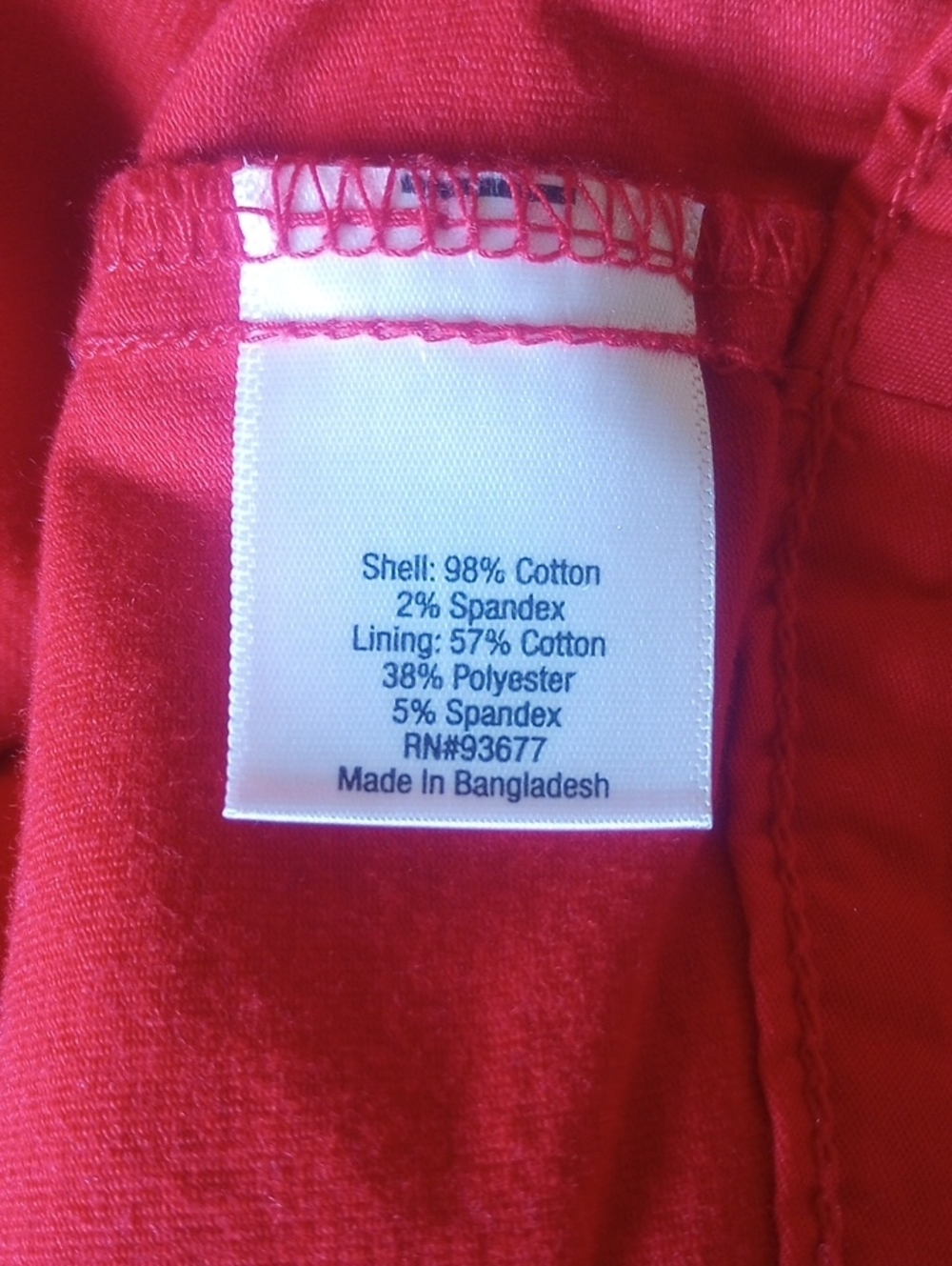 St. John's Bay Red Skort - Picture 6 of 7